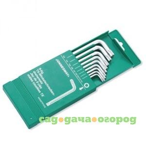 Фото Комплект угловых ключей torx jonnesway h07m09s