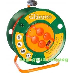 Фото Силовой удлинитель на катушке glanzen eb-50-007