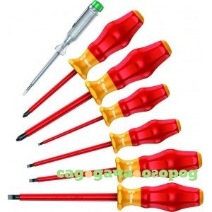 Фото Набор диэлектрических отверток 1160i/7 satz 6tlg / 6 pcs wera we-031575