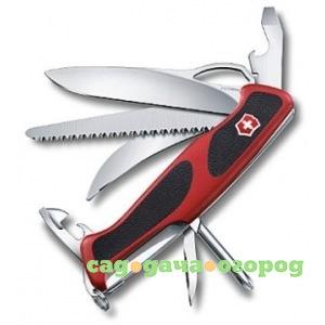 Фото Нож victorinox rangergrip 58 hunter 0.9683.mc 130 мм, 13 функций, красный