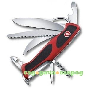 Фото Нож victorinox rangergrip 57 hunter 0.9583.mc, 130 мм, 13 функций, красный