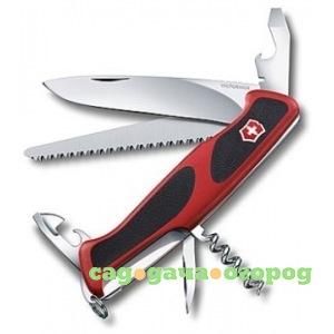 Фото Нож victorinox rangergrip 55 0.9563.c 130 мм, 12 функций, красный