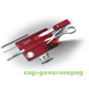 Фото Швейцарская карточка victorinox swisscard lite red 0.7300.t красная