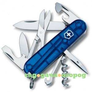 Фото Швейцарский нож victorinox climber 1.3703.t2 полупрозрачный синий