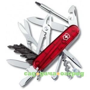 Фото Швейцарский нож victorinox cybertool 1.7725.t 91 мм, 34 функций, красный полупрозрачный