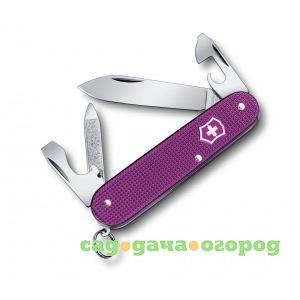 Фото Швейцарский нож victorinox cadet alox 0.2601.l16 84 мм, 9 функций, фиолетовый