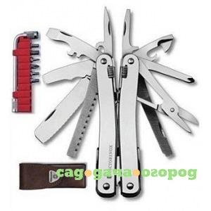 Фото Мультитул victorinox swisstool spirit 38 кожаный чехол 3.0238.l