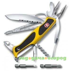 Фото Нож victorinox rangergrip boatsman 0.9798.mwc8 130 мм, 21 функция, желтый