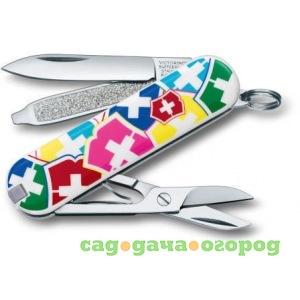 Фото Нож-брелок victorinox classic 0.6223.841, 58 мм, 7 функций, vx colors