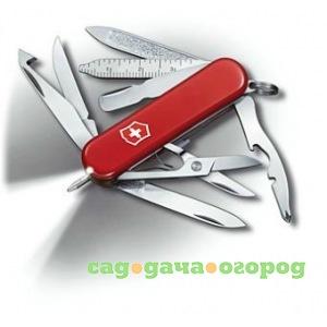 Фото Нож-брелок victorinox classic midnight minichamp 0.6386 58 мм, 17 функций, красный