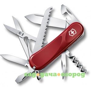 Фото Красный нож 85 мм 15 функций victorinox evolution 17 2.3913.e