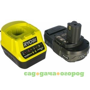 Фото Аккумулятор ryobi one+ rc18120-120 5133003368 (18 в; 2.0 а*ч; li-ion) + зарядное устройство rc18120