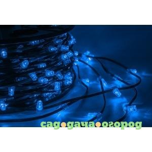 Фото Гирлянда neon-night клип лайт 12в, 100м, шаг 150 мм, 660 led синие, с трансформатором 325-123
