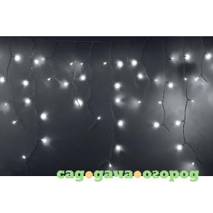 Фото Гирлянда neon-night айсикл бахрома, 4.8х0.6м, белый пвх, 152 led белые 255-137-6
