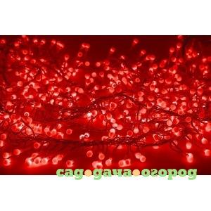 Фото Гирлянда neon-night мишура 3м, прозрачный пвх, 288 led красные 303-602