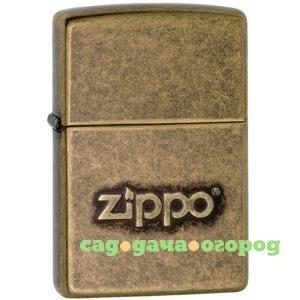 Фото Зажигалка zippo classic с покрытием antique brass 28994