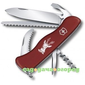 Фото Нож victorinox hunter 111 мм, красный 0.8573