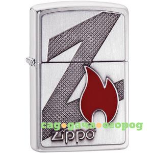 Фото Зажигалка zippo classic с покрытием brushed chrome 29104