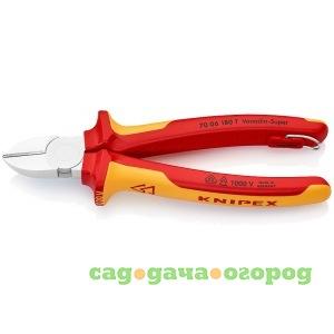 Фото Кусачки боковые со страховочным креплением 180 мм knipex kn-7006180t