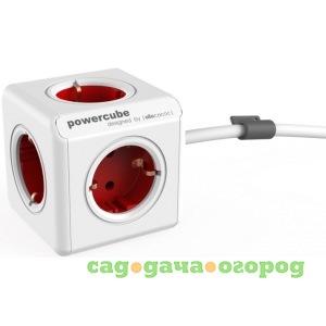 Фото Сетевой удлинитель allocacoc powercube extended red 1300rd/deexpc