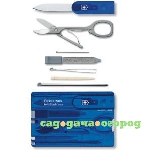 Фото Швейцарская карточка victorinox swisscard sapphire 0.7122.t2 синяя