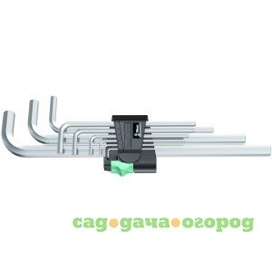 Фото Набор г-образных ключей 950 l/9 sm n clip 9tlg / 9 pcs wera we-021909