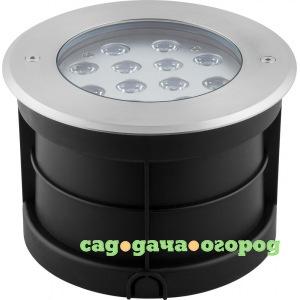 Фото Светодиодный тротуарный грунтовый светильник 12w rgb 230v ip67 feron sp4315 lux 32073