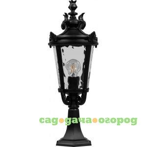 Фото Садово-парковый светильник, круглый на постамент 60w 230v e27, черный feron pl4004 11368