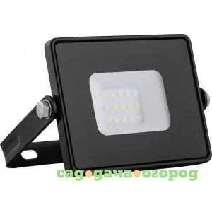 Фото Светодиодный прожектор 2835 smd 50w 4000k ip65 ac220v/50hz, черный с матовым стеклом 167*198*28мм feron ll-921 29497