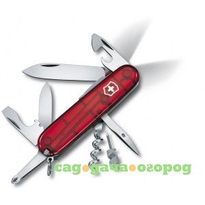 Фото Швейцарский нож красный полупрозрачный victorinox spartan 1.7804.t