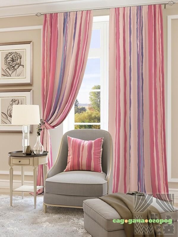 Фото Классические шторы Ramira Цвет: Розовый
