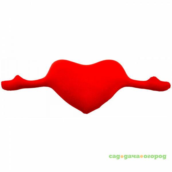 Фото Декоративная подушка Сердце С Руками Цвет: Красный (30х78)