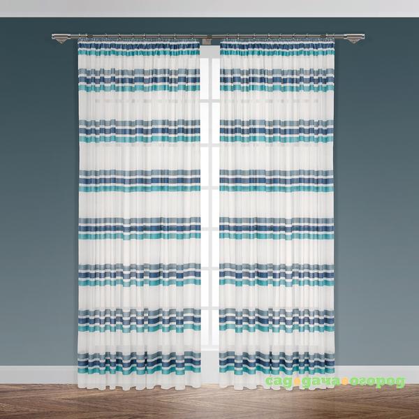 Фото Классические шторы Сальта Цвет: Голубой