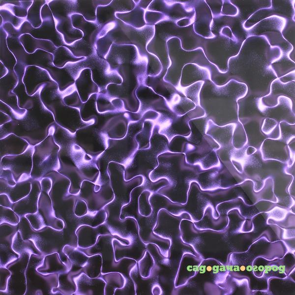 Фото Дизайнерская 3D панель из стекла Artpole Smoggy фиолетовый 600х600 мм