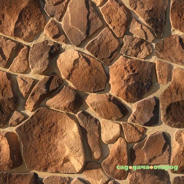 Фото Искусственный камень White Hills Рутланд 601-40 коричневый