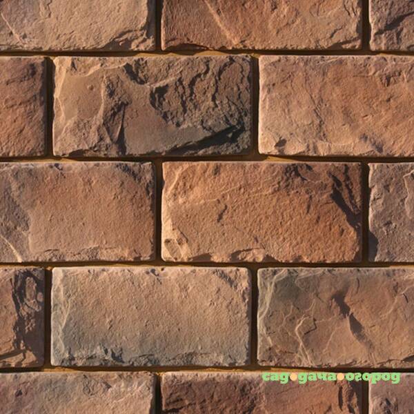 Фото Искусственный камень White Hills Шеффилд 432-90 красно-коричневый