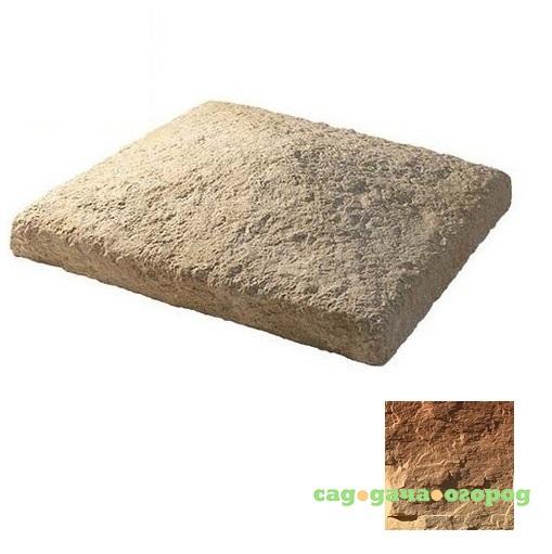 Фото Плита накрывочная из искусственного камня White Hills 775-60 четырехскатная медно-коричневая