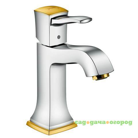 Фото Смеситель для раковины Hansgrohe Metropol Classic 31301090 хром/золото