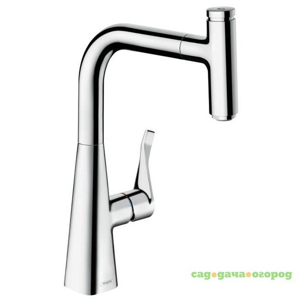 Фото Смеситель для кухни Hansgrohe Metris Select 240 14857000 с выдвижным изливом