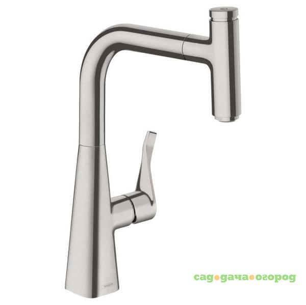 Фото Смеситель для кухни Hansgrohe Metris Select 240 14857800 с выдвижным изливом