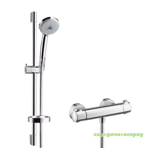 Фото Душевой набор Hansgrohe Croma 100 Multi Ecostat 1001 SL Combi 27086000