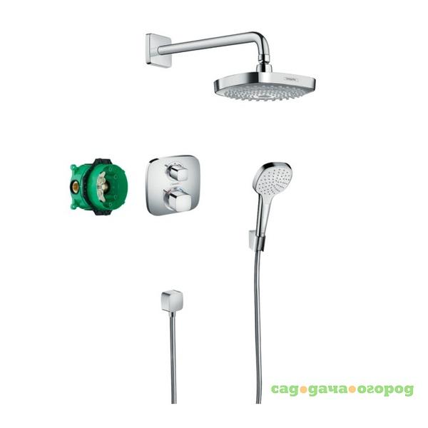 Фото Душевой комплект Hansgrohe Croma Select E 27294000 с термостатом