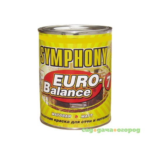 Фото Краска акриловая Symphony Euro-Balance 7 C матовая 0,9 л металлическое ведро