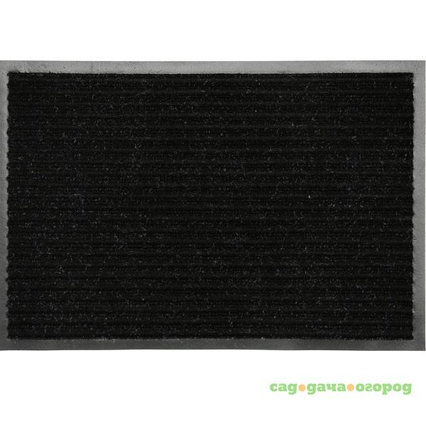 Фото Коврик влаговпитывающий Double Stripe Doormat черный 1200х2500 мм