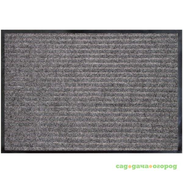 Фото Коврик влаговпитывающий Double Stripe Doormat серый 1200х1800 мм