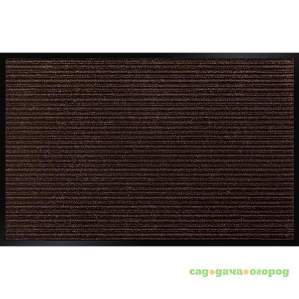 Фото Коврик влаговпитывающий Double Stripe Doormat коричневый 600х900 мм