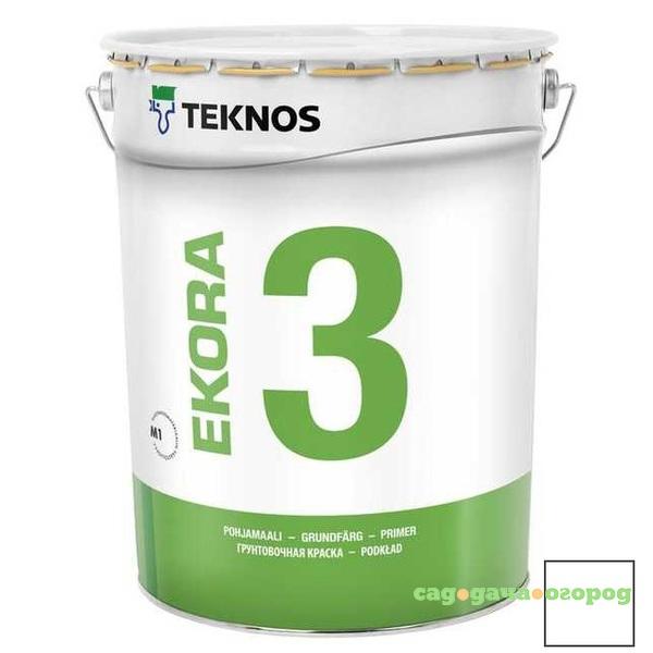 Фото Краска грунтовочная Teknos Ekora 3 РМ1 18 л