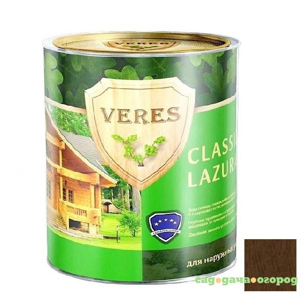 Фото Пропитка для древесины Veres Classic Lazura № 4 Орех 2,7 л