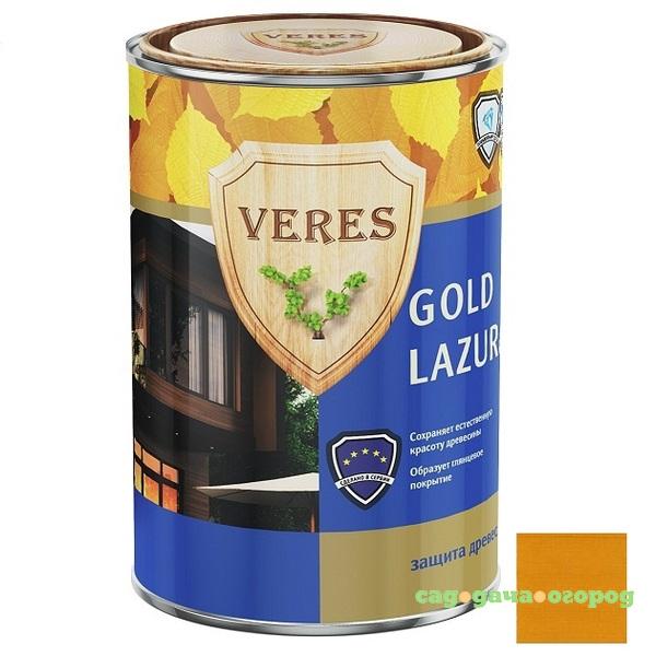 Фото Пропитка для древесины Veres Gold Lazura № 2 Сосна 0,9 л