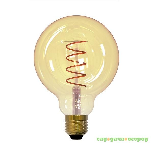 Фото Лампа светодиодная Uniel Vintage LED-G95-4W/Golden/E27/CW GLV21GO
